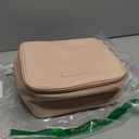 Travel Toiletry Bag & Makeup Bag for Women, PU Leather Cosmetic Case with Compartments, Waterproof Large Organizer for Travel Essentials