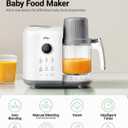 Bear Baby Food Maker with 18.5oz Dual-Layer Steam Baskets, OneStep Baby Food Processor Steamer Puree Blender Grinder Mills, Auto Cooking Grinding&Sterili-zing for Healthy Homemade Baby Food, BPA-Free