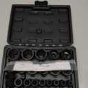 DPTOOL 22 Piece Bolt Nut Extractor Set, 1/2" and 3/8" Drive Impact Lug Nut Remover Socket Tool, Wheel Lock Removal Kit for Extracting Damaged, Stripped Frozen Nuts & Screws Twist Socket Set