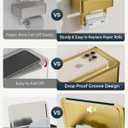 Toilet Paper Holder with Shelf, Wipes Holder for Bathroom, Flushable Wipes Dispenser, Stainless Steel Toilet Paper Roll Holder with Storage for Wet Wipes Wall Mounted (Gold, Regular Roll)