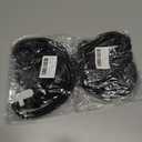 2 x Dadanism Cell Phone Lanyard for iPhone, Crossbody Phone Strap and Phone Wrist Strap Kit with Detachable Wallet, Cellphone Lanyard Crossbody for iPhone 16 and Most Smartphones, Black