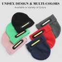 RANCOVY LED Beanie with Light, Unisex USB Rechargeable Headlamp Beanie Flashlight Beanie Hat for Men Women (Pink)