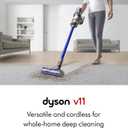 Dyson V11 Cordless Stick Vacuum, Large, Nickel/Blue