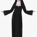 fun shack Nun Costume for Women - Deluxe Religious Outfit with Headpiece, Cross Necklace, Size XX-Large