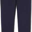 French Toast Boys' Adjustable Waist Straight Fit Stretch Twill Chino Pant, Navy, 12
