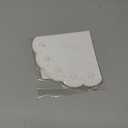 Teemico 50 Pcs Wedding Confetti Cones White Paper Tapers Hollow Print Cone for Party Petal Small Bouquet White Paper Cones for Candy Buffet