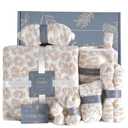 JOOJA Birthday Box Care Package Get Well Soon Gift Baskets Self Care Gifts, Birthday Gift Basket for Her, Leopard Print Gifts for Women Mom Wife Daughter Sister Friends Leopard Khaki