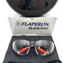 Flaperon Black Fog Foggles for Pilot Training, Adjustable Band, Embossed Hard Case. IFR and VFR training foggles. Durable polycarbonate lenses. Rubberized Tips.