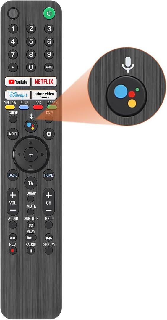Replacement Sony TV Remote, RMF-TX520U for Sony Smart TVs with Voice Control, Sony BRAVIA XR/XBR/KD Series 4K LED OLED Google/Android TVs. Energy-Saving