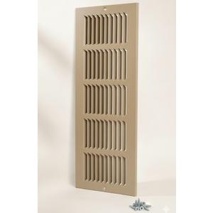 Fits 12x6 Duct Opening | Steel Baseboard Return Air Grille by Handua | Vent Cover Grill | 7/8" Margin Turnback [Depth] to Fit Baseboard | Brown | Outer Dimensions: 13.75"W X 7.75 "H