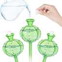 Self Watering Planter Insert. Plant Watering Devices. Plant Watering Bulbs. 3-PCS Plant Watering Globes. Cactus Shape Self Watering Globes (Green-Large Cactus)