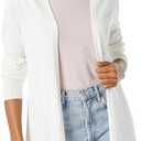 Amazon Essentials Women's Lightweight Open-Front Cardigan Sweater (Medium, Ivory)
