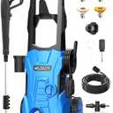 Electric Pressure Washer, High Power Washers Electric Powered Car Cleaning Machine with 26FT Hose, 35FT Cord, 4 Nozzles & Foam Cannon for Home/Cars/Driveways/Fences/Patios/Decks, 3000 Max Psi 2.1GPM