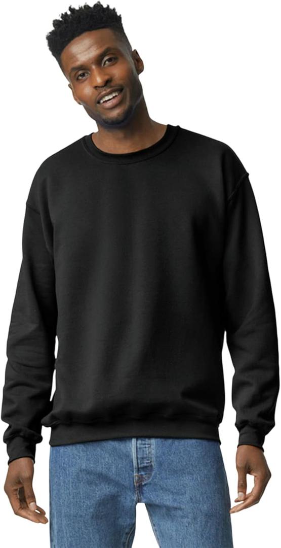Gildan Unisex Adult Fleece Crewneck Sweatshirt, Style G18000, Multipack, Size L