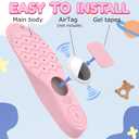 Insoles for Airtag Hidden Holder, Tracker Devise Case for Kids, Adults and Elderly, Comfortable Inserts for Shoes (Pink, Foot:9.5-10.2IN/Insole:9.9-10.6IN/ M's 6.5-M's9)