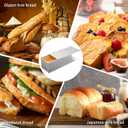 XUOHEAD 2 Pack Large Pullman Loaf Pan with Lid，Nonstick Bakeware Bread Pan，2.2lb，Bread Pans for Homemade Bread/ Toast/ Sourdough，Sandwich Bread Loaf Pan，Silver