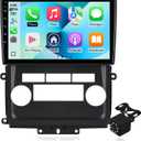 2+64G Android 14 Double Din Car Radio Stereo for Nissan Frontier Xterra 2009-2012 with 9 Inch Touchscreen Radio Built-in Wireless Carplay/Android Auto/GPS/Bluetooth/FM/AUX-in/SWC/Backup Camera