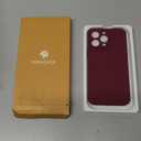 Miracase Designed for iPhone 14 Pro Max Case, with 2 Pack Screen Protectors, [Upgraded Enhanced Camera Protection], Shockproof Liquid Silicone Case with Microfiber Lining, 6.7 inch(Wine Red)