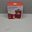 PEIDUO Animated Christmas Santa in Lighted Gift Box, Motion Sensor Christmas Music Decorative Lights, Under The Christmas Tree Present Decorations for Indoor Outdoor Yard Home Holiday Decor