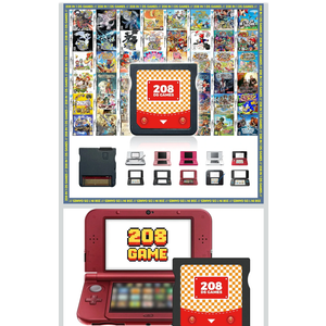 Brand: MOCINNA【2026 Newest】208 in 1 Super Combo Game Cartridge, Retro Game Pack Card Compilation with 208 Games