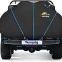 Bike Cover for 2 Bikes - 900D Heavy Duty Bicycle Cover Waterproof Outdoor Bike Rain Cover for Transport on Rack Wind Proof Bicycle Rack Covers with 6M Elastic Cord