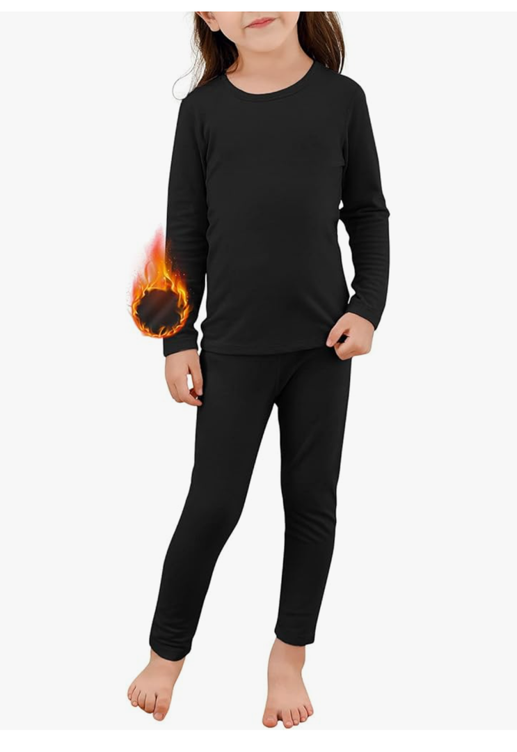 Underwear for Kids Toddler Winter Base Layer Long Johns Sets for Girls Boys, Size: 3T