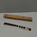 WORKPRO Magnetic Socket Organizer, 1/2-Inch Drive Aluminum Alloy Socket Rail, Heavy Duty Socket Holder, Socket Rack Kit 1/2-Inch x 10 Clips Champagne (Socket not Included)