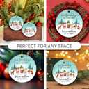 2 x Friends Christmas Ornaments 2025, Friendship Ornaments for Friends, Bestie Gifts for Women, Sister, Ceramic Ornament for Christmas Decoration, BFF Ornaments for Home Decor