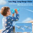 Odatay 4K 1000X Digital Microscope for Kids with Long Distance Viewing & 2.4" Screen, Portable Handheld Edu Toys for Kids Exploring Bugs Plants at Home Classroom & Outdoor Travel, Blue