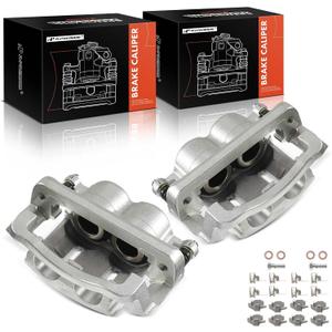 A-Premium Disc Brake Caliper Assembly with Bracket Compatible with Select Ford Models - For F-250 Super Duty/F-350 Super Duty 2005-2012 - Front Driver and Passenger, 2-PC Set