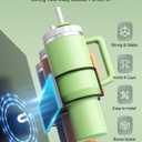 Magnetic Stanley Cup Holder for Refrigerator, Water Bottle Organizer with 2 Holders & 1 Lid Rack for Stanley 40 oz, Tumbler Lid Organizer for Stanley Cup Accessories, Ideal for Gifts