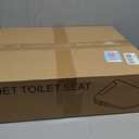 Electric Bidet Toilet Seat Round - Smart Heated Toilet Seat with Remote Control, Instant Warm Water, Self-Cleaning Nozzle, Warm Air Dryer, Feminine Wash, Soft Close, LED Display