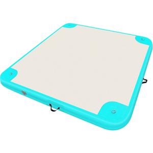 Inflatable Floating Dock Platform Floating Island Raft Water Mat Swim Raft with None-Slip Surface for Pool Beach Ocean (8 x 6ft)