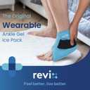 REVIX Ankle Ice Pack Wrap for Plantar Fasciitis & Foot Pain Relief, Reusable Gel Cold Compress Wrap for Feet Swelling, Achilles Tendonitis, and Sprained Ankles Recovery