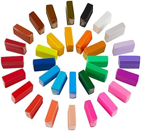 CiaraQ Small Modeling Clay Set, 32 Colors Safe & Non-Toxic Oven Bake Polymer Clay Starter Kit for Kids/Beginners Pack of 3