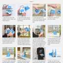 Double Side Magnetic Window Cleaner,Adjustable Magnetic Double Window Glass Wiper Glider Washing Brush Equipment Cleaning Brush Wiper Tools for High-Rise and Car Glazed Windows Thickness 4-30mm (1 Count (Pack of 1))