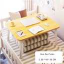 Foldable Laptop Desk for Bed, Bed Laptop Table, Foldable Portable Lap Bed Tray, 23.6 Inch Floor Table for Drawing Reading and Writing, Bamboo