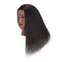 Traininghead 16 inch 100% Real Hair Mannequin Head Training Head Cosmetology Doll Head Manikin Practice Head Hairdresser with Free Clamp Holder Female