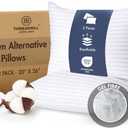 Threadmill Soft Bed Pillows Standard Size Set of 2 | Down Alternative Cooling Bed Pillow for Sleeping | Soft Pillows | 20 x 26 Hotel Pillow, Standard Pillows 2 Pack for Back, Stomach or Side Sleepers