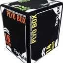 Yes4All 3-in-1 Soft-Padded Plyo Box With Wooden Core, Non-Slip Multi-Use Cushioned Plyometric Jump Box with Vinyl Cover for Jumping, Conditioning, Strength Training (A. Black Version)