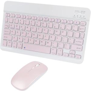 Bluetooth Wireless Keyboard and Mouse Combo,Ultra-Slim Ergonomic Small Rechargeable Bluetooth Keyboard Mouse Gift for Men Women Boy Girl Apple iPad iPhone Samsung Tablet Phone Android PC Computer Mac