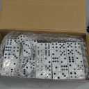 500 Pieces 16mm Dice Bulk 6 Sided Dice Set with 5 Pieces Drawstring Pouches Standard Game for Math Learning Classroom Teaching Board Game(White)