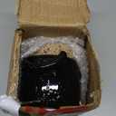 Elanze Designs Speckled Raw Bottom 17 ounce Ceramic Mugs Pack of 2, Black