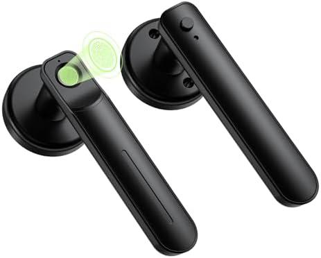 Fingerprint Door Lock, Door Locks for Bedrooms, Keyless Entry Door Lock with Fingerprint/Key-Smart Door Lock for Home, Hotel, Office, Apartment