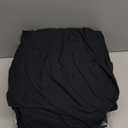 Amazon Basics 4 Piece Bed Sheet Set, 100% Cotton Jersey, Includes Super Soft, Flat and Fitted Sheets, Pillowcase, Queen, Black, Solid