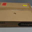 Huuger Nightstand with Charging Station, Side Table with Fabric Drawers, End Table with Open Shelf, Bedside Table with USB Ports and Outlets, Night Stand for Bedroom, Rustic Brown and Black (11.8"D x 15.7"W x 23.6"H (2 Drawers))