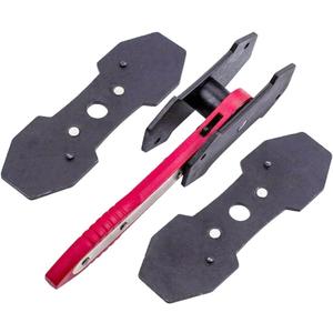 Brake Caliper Press Tool with Extra 2PCS Steel Plates, Car Wheel Caliper Piston Spreader Tool, 360 Degree Swing Ratchet Brake Wrench Tool, Brake Caliper Hanger (1PC)