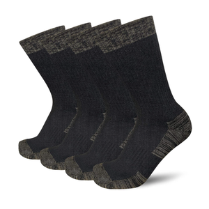 APTYID Men's Moisture Wicking Cushioned Crew Work Boot Socks (4-Pairs)