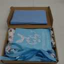 PerKoop 25 Packs Baby Shower Gifts Bags Bulk Baby Shower Party Favor Bags with Handle Paper and 25 Sheets Decorative Tissue Paper for Guests Gender Reveal Supply(Blue)