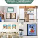 Magnetic Signs Holders 8.5 x 11in - Magnetic Picture Frames for Displaying Posters, Letters, Documents, Papers - Adhesive on Walls, Doors, Windows or Magnetic for Refrigerator - 6pcs